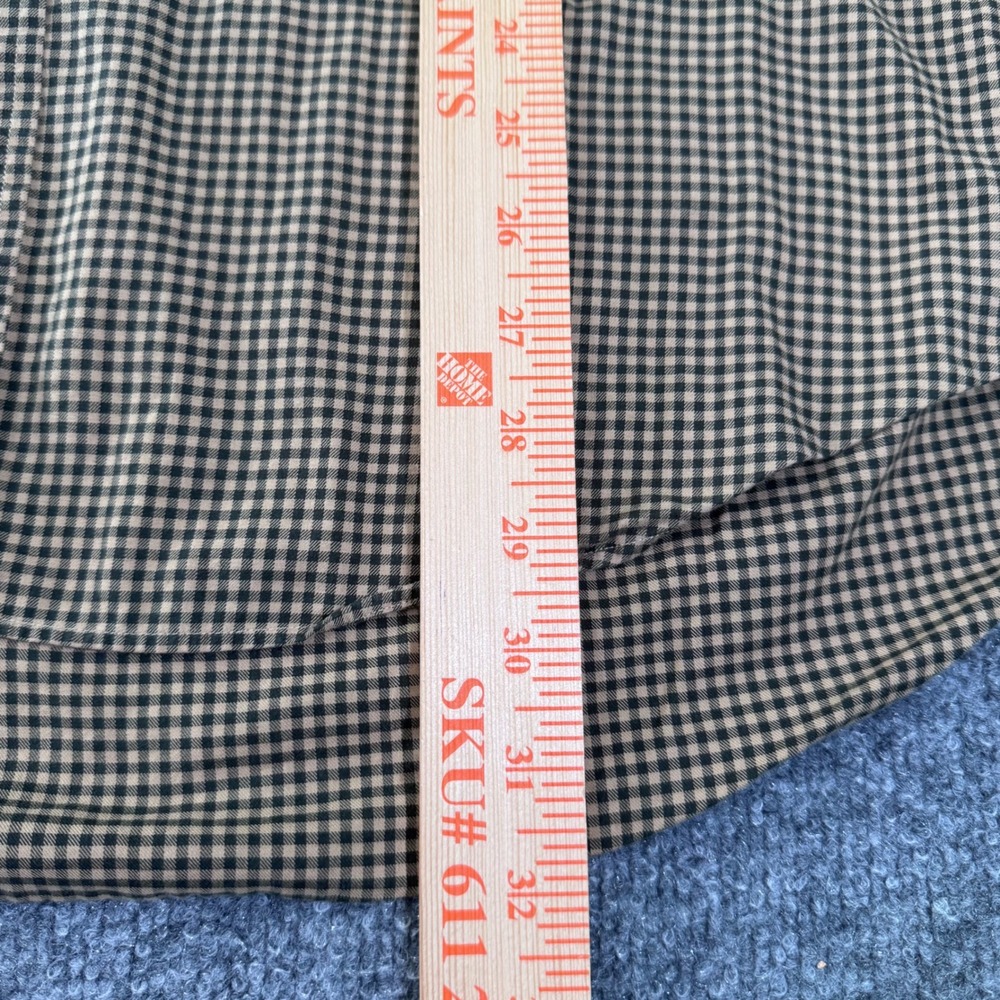 Ralph Lauren Button Down Shirt Mens XXL Gingham Plaid Cotton Classic Fit Brown - Picture 5 of 7